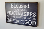Blessed are the Peachemakers - Police Officer Prayer Sign