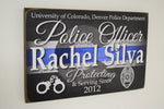 Colorado State Flag Police Officer Sign