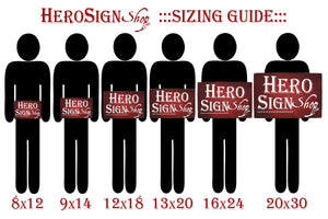 Firefighter Service Sign - Custom Firefighter Sign