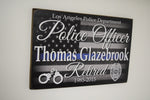 Police Officer Custom Retirement Sign